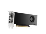 Vaizdo plokštė PNY NVIDIA RTX 2000 Ada, šoninis vaizdas su jungtimis