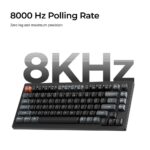 Klaviatūra Keychron V1 Ultra/Black, šoninis vaizdas su jungtimis