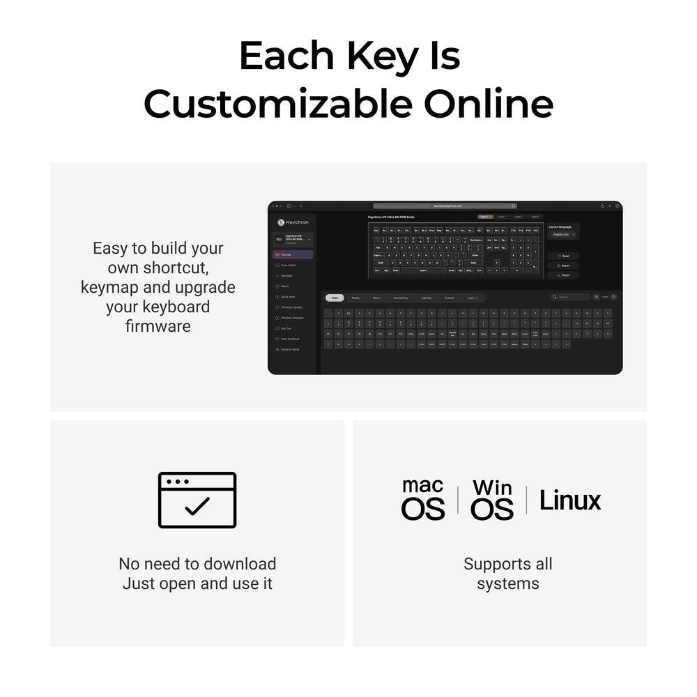 5ee6dafa-a5cb-42ed-bf7a-1ad4d6320ddc KEYBOARD WRL V6 ULTRA/BLACK V6U-D1 KEYCHRON