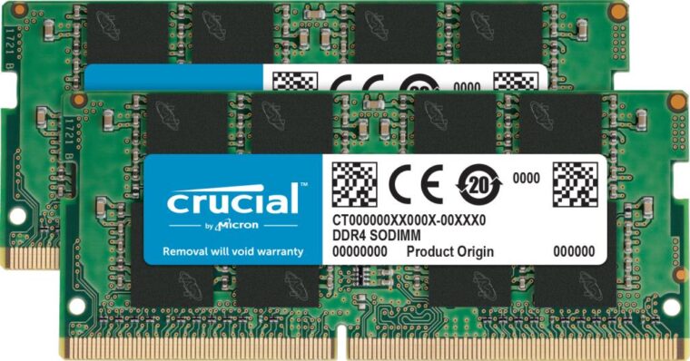 NB atmintis 32GB PC25600 DDR4 SODIMM CRUCIAL