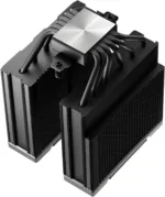 Deepcool AK620 G2 DIGITAL NYX aušintuvas iš šono, rodo ventiliatorių ir radiatorių
