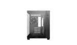 Korpusas Deepcool CG330 3F, matomas iš šono, atidarytas priekinis skydelis