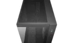 Korpusas Deepcool CG330 3F, matomas iš šono, su atidarytomis durelėmis