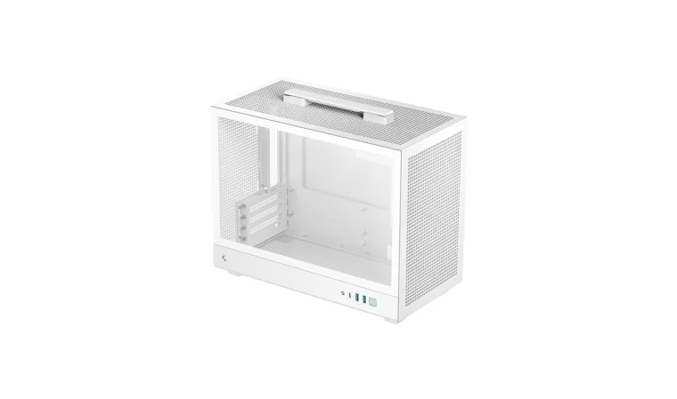 Deepcool CH160 PLUS WH korpusas, Micro ATX formato, baltas