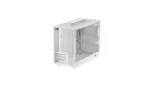 Korpusas Deepcool CH160 PLUS WH, matomas iš šono su atidarytomis durelėmis