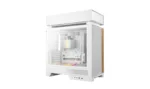 Korpusas Deepcool CL6600 WH, šoninis vaizdas su atidarytomis durelėmis