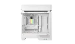 Korpusas Deepcool CL6600 WH, matomas iš šono su atidarytomis durelėmis