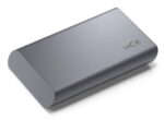 Išorinis SSD LACIE su 1050 MB/s skaitymo ir 450 MB/s rašymo greičiu