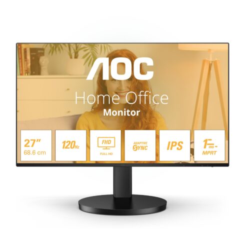 AOC 27B3HA2 27" LCD monitor su IPS ir 100 Hz atnaujinimo dažniu