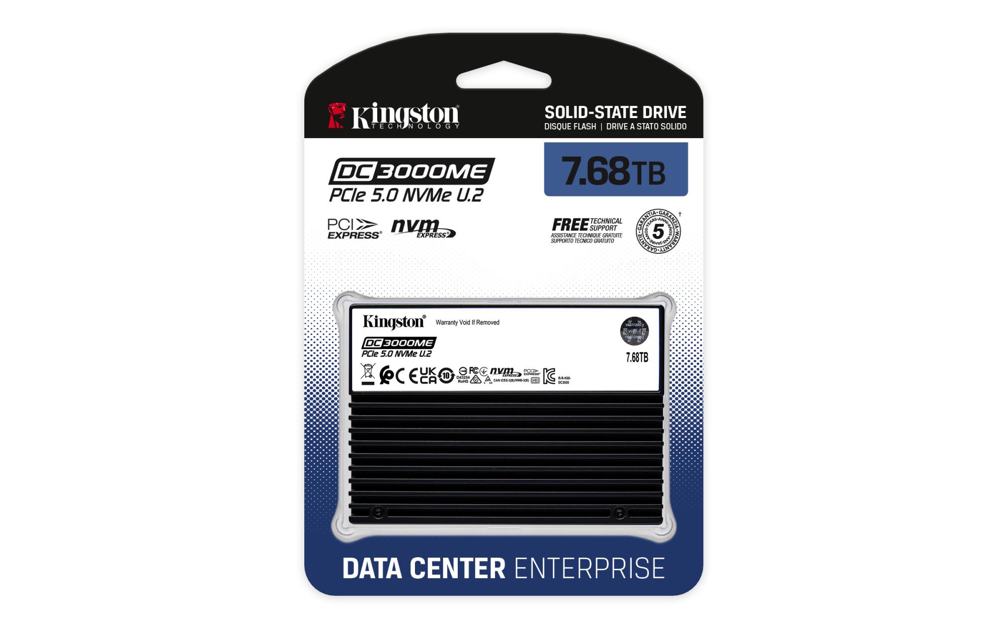 752c106c-19e1-4ca5-aa19-2f77cdc18635-1 SSD KINGSTON SSD series DC3000ME 7.68TB NVMe NAND flash technology 3D TLC Write speed 10000 MBytes/sec Read speed 14000 MBytes/sec Form Factor U.2 TBW 14.016 TB MTBF 2000000 hours SEDC3000ME/7T6