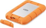External SSD LACIE 1TB USB-C Write speed 2000 MBytes/sec Read speed 2000 MBytes/sec STMF1000400