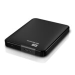 Išorinis HDD WESTERN DIGITAL Elements Portable, šoninis vaizdas su USB 3.0 jungtimi