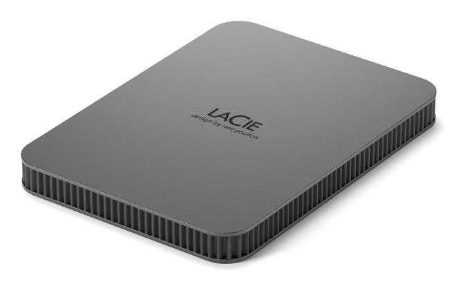 8992f3e3-4c42-4436-850a-5ee408f25df0-1 External HDD LACIE Mobile Drive Secure STLR2000400 2TB USB-C USB 3.2 Colour Space Gray STLR2000400