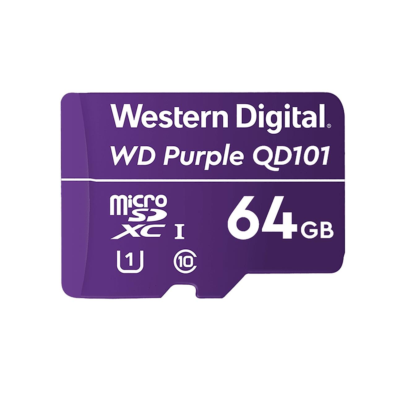 8abdd6e4-6229-46cb-bf7e-928247d95ed6-1 WD Purple SC QD101 64GB microSDXC UHS-I at 96-layer 3D NAND technology