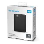 Išorinis HDD WESTERN DIGITAL Elements Portable 1TB, šoninis vaizdas