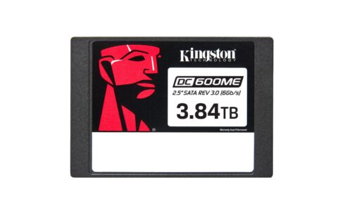 SSD KINGSTON 3840 GB su 560 MB/s skaitymo greičiu ir 530 MB/s rašymo greičiu