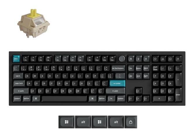 9c529700-73b1-4555-afdd-f4742b4af2b0-2 Keychron Q6 Ultra 8K klaviatūra, juoda, belaidė