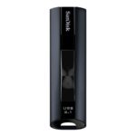 USB atmintinė SanDisk 128GB, matoma iš šono su jungtimis