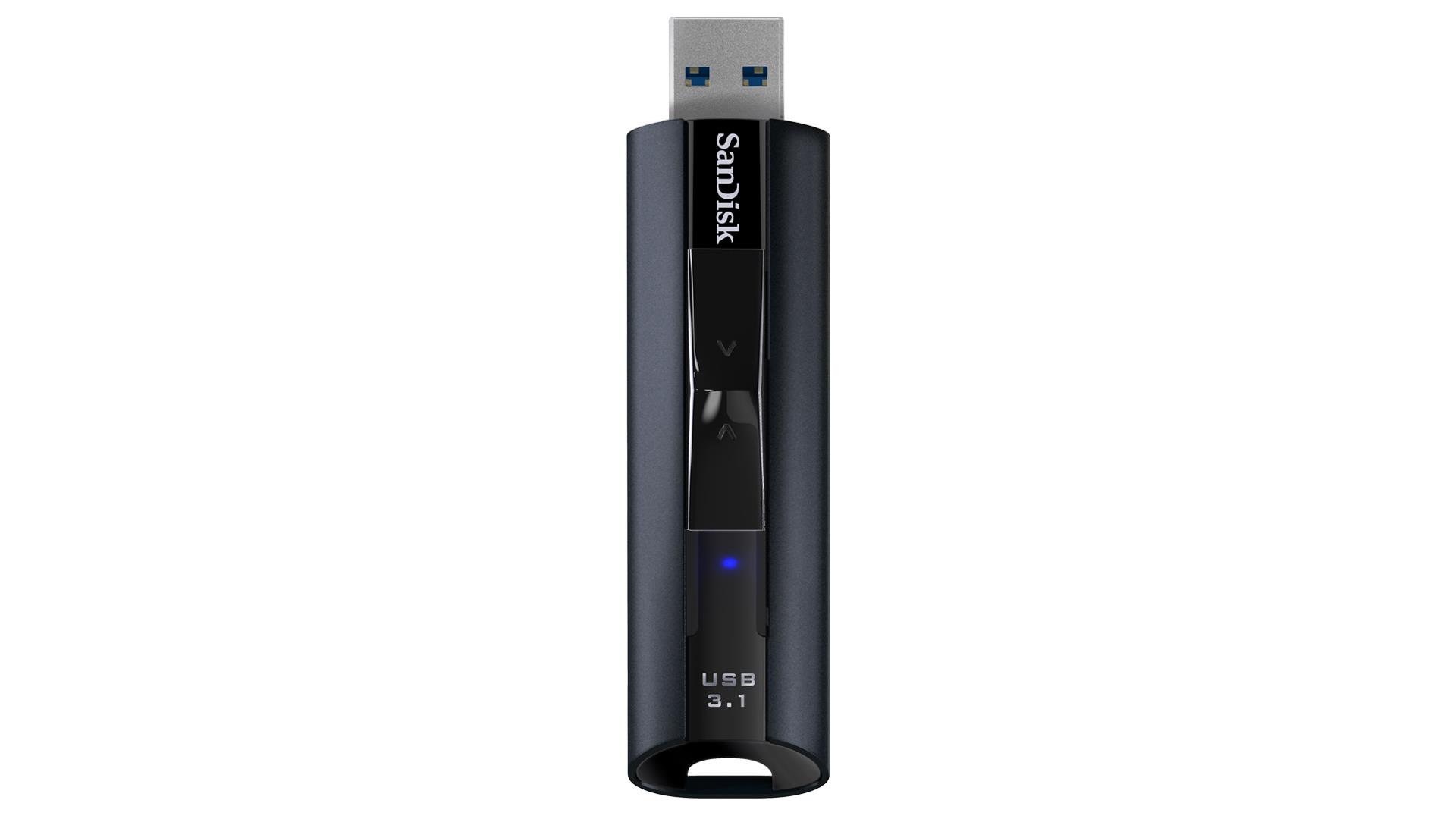 a571355c-2b0e-4cc6-abef-c5f55ae21e81 USB atmintinė SanDisk SDCZ880 su 128GB talpa, matoma iš šono
