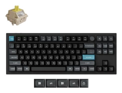 Klaviatūra Keychron Q3 Ultra 8K, juoda, belaidė