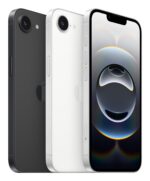 IPhone 16E su 128GB atminties, juodas, šoninis vaizdas