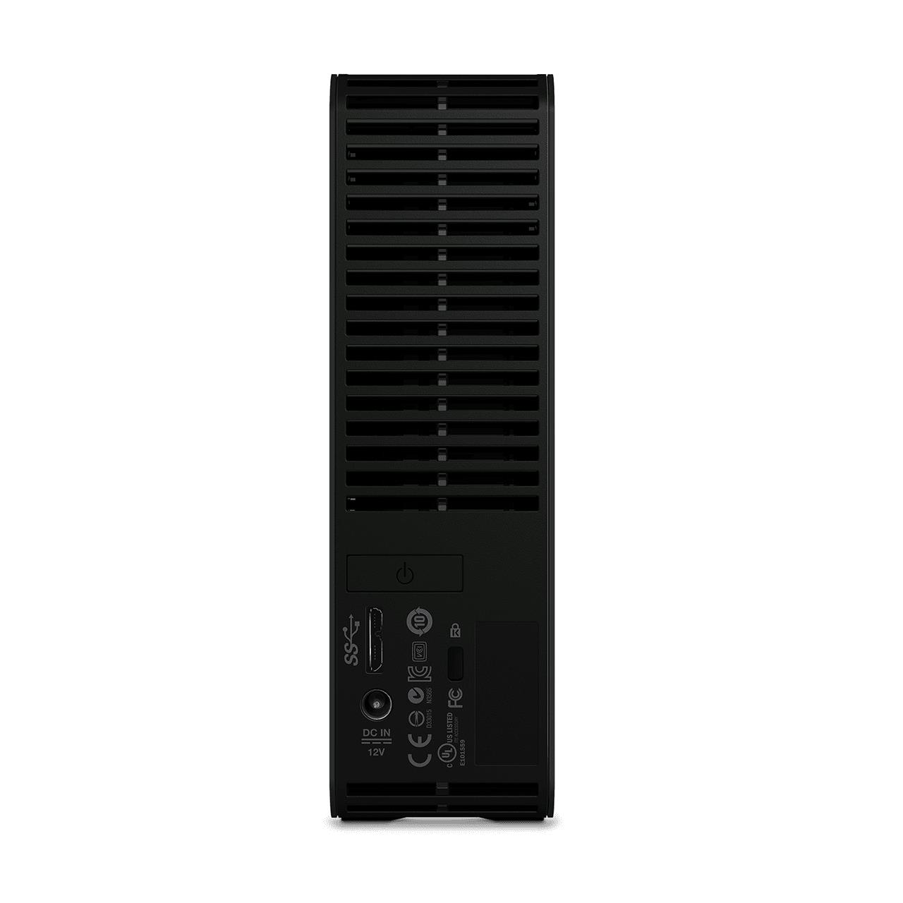 c564ded5-e127-423e-bf02-222f21965527-1 Išorinis HDD WESTERN DIGITAL Elements, vaizdas iš šono, rodo USB 3.0 jungtį
