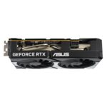 Vaizdo plokštė ASUS NVIDIA GeForce RTX 5060, šoninis vaizdas su aušinimo sistema