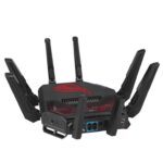 Wireless Router ASUS Wireless Router 19000 Mbps Wi-Fi 6 Wi-Fi 7 IEEE 802.11a IEEE 802.11b IEEE 802.11g IEEE 802.11n IEEE 802.11ac IEEE 802.11ax USB 2.0 USB 3.2 1x10/100/1000M 1x2.5GbE 1x10GbE Number of antennas 8 GT-BE19000
