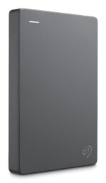 Išorinis HDD Seagate Basic 1TB, matomas iš šono su jungtimis