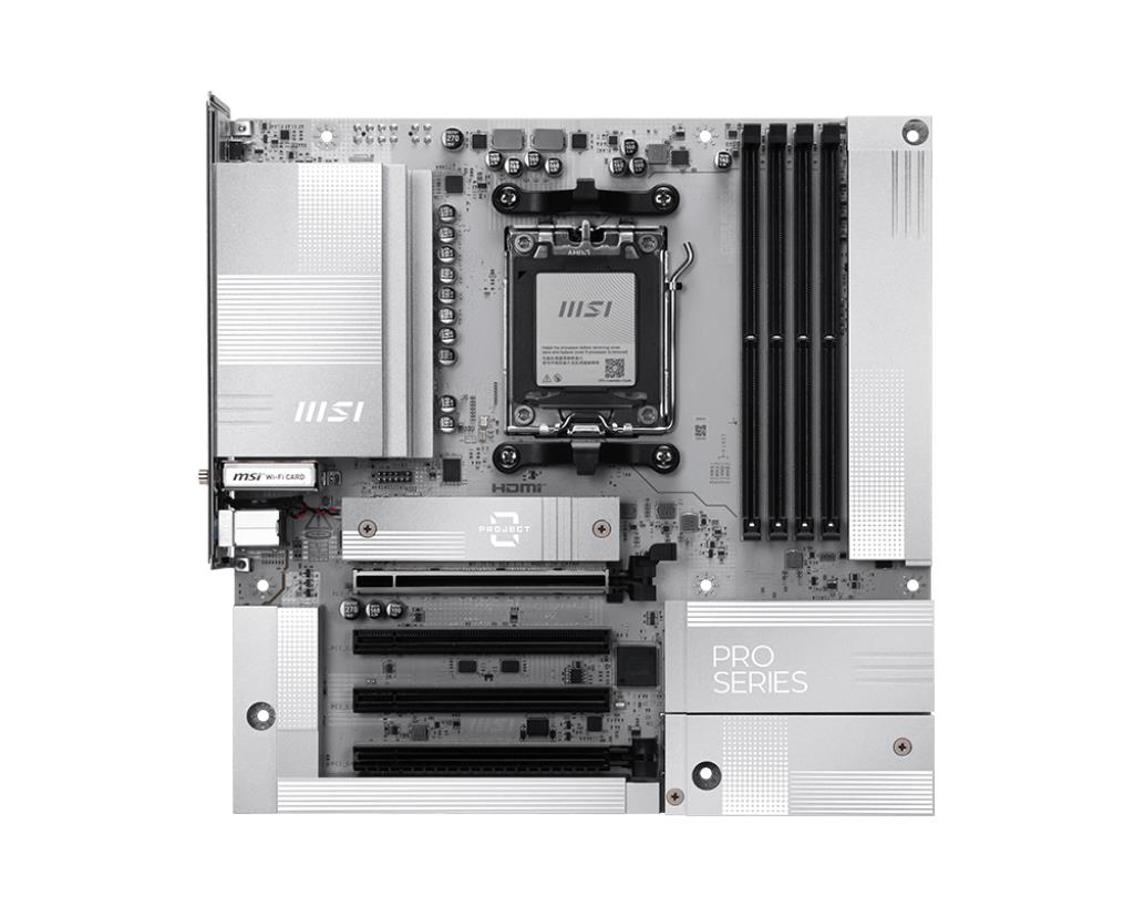 d7e524e6-8b9d-4424-9421-ff4438b92979-1 MSI PRO B850M-A WIFI PZ motininė plokštė su AM5 socket ir DDR5 RAM