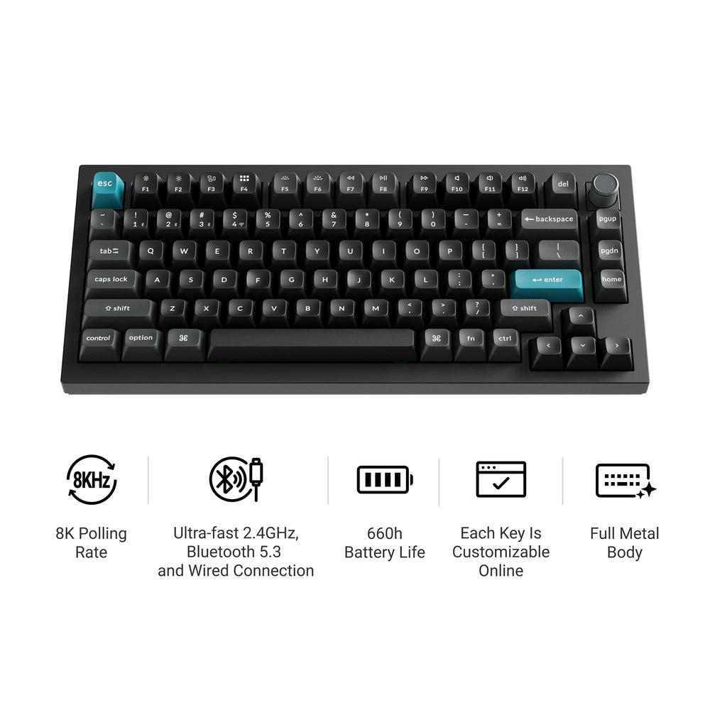 de900d68-c095-4d27-a41a-3883824d2759 KEYBOARD WRL Q1 ULTRA/BLACK Q1U-M3 KEYCHRON