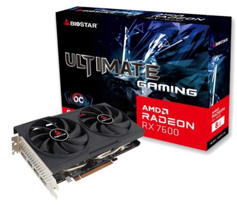 BIOSTAR AMD Radeon RX 7600 su 8 GB GDDR6 ir 2318 MHz