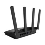ASUS RT-BE55 maršrutižatorius, vaizdas iš šono su LAN prievadų išdėstymu