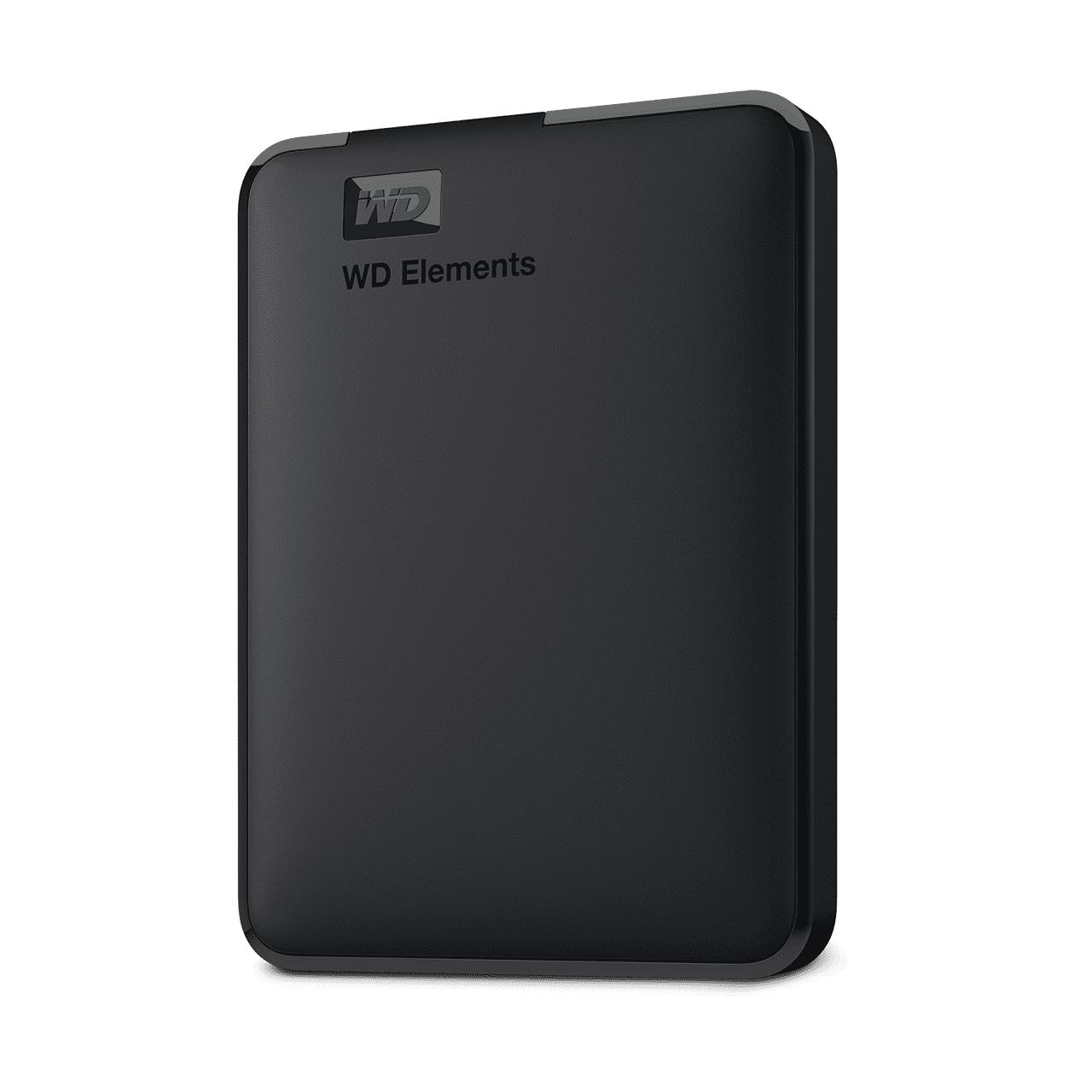 e219c7c8-ccab-426d-bebc-0b609e5ebcf5 Išorinis HDD Western Digital Elements 5TB, juodas, matomas iš šono