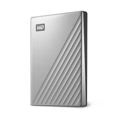 ed8737bb-7793-4e83-a50e-ca467c29b0fa Išorinis HDD Western Digital My Passport Ultra 2TB, šoninis vaizdas su USB-C prievadu