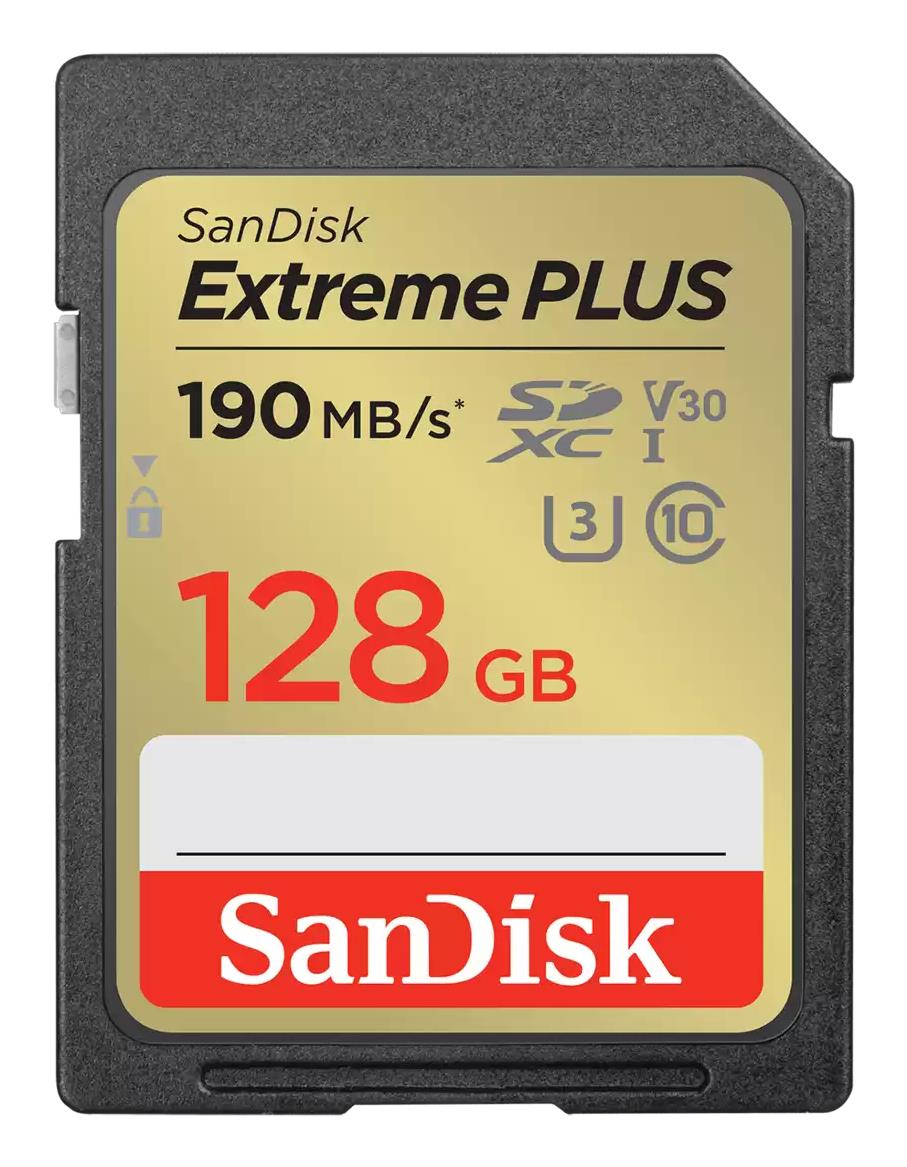 f7706494-b191-4c74-a5fd-f8f6db5be061-1 SanDisk Extreme PLUS SDXC 128GB UHS-1 atminties kortelė