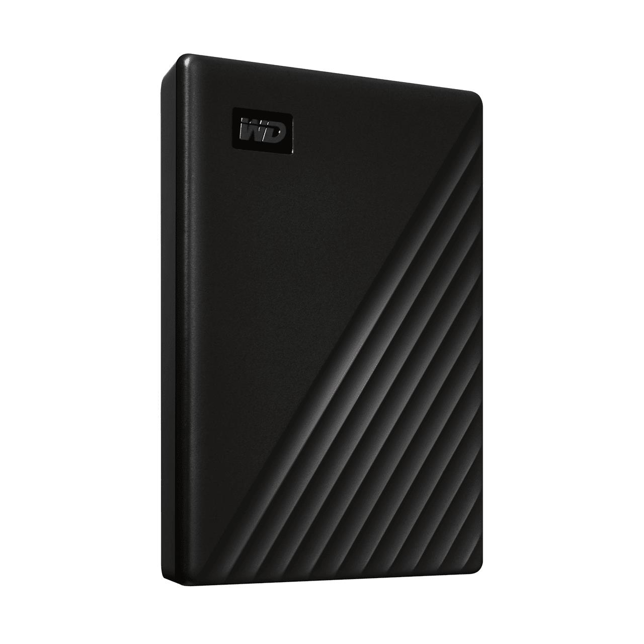 f9bd1489-b3cb-4bca-ac18-4c2f83cce387 Išorinis HDD Western Digital My Passport 2TB, šoninis vaizdas su USB prievadais