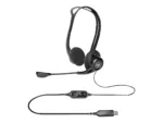 Logitech PC 960 USB ausinės su 2.4 m ilgio kabeliu