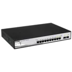 D-LINK DGS-1210-10P, Gigabit Smart III Switch with 8 10/100/1000Base-T PoE ports and 2 combo 1000Base-T/MiniGBIC (SFP) ports, 802.3x Flow Control, Port Trunking, 802.1Q VLAN, 802.1p Priority Queues, Port mirroring, Jumbo Frame support, 802.1D STP, ACL, LLDP, Cable Diagnostics, Voice VLAN, CLI   D-Link   24 month(s)