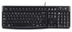 Logitech K120 klaviatūra su USB prievadu, juoda, 1.5 m kabelis