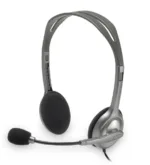 Ausinės Logitech LGT-H110, šoninis vaizdas su 3.5 mm jungtimi