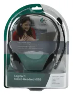 Ausinės Logitech LGT-H110, šoninis vaizdas su 3.5 mm jungtimi
