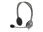 Ausinės Logitech LGT-H110, šoninis vaizdas su 3.5 mm jungtimi