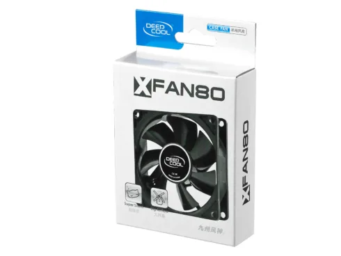 80mm case ventilation fan, 2 Pin; hydro bearing,   Deepcool