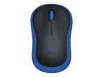 Pelė Logitech M185, vaizdas iš šono su matomu USB imtuvu