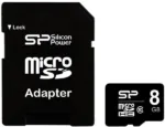 Silicon Power   8 GB   MicroSDHC   Flash memory class 10   SD adapter