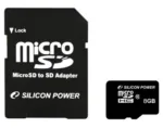 Silicon Power   8 GB   MicroSDHC   Flash memory class 10   SD adapter