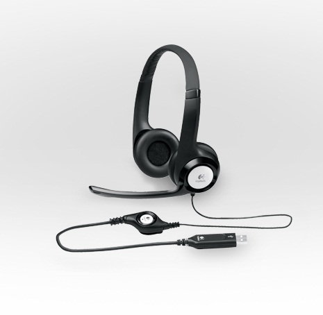Ausinės Logitech H390 su įmontuotu mikrofonu ir 2.8 m kabeliu