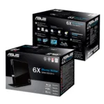 Asus   SBW-06D2X-U   Interface USB 2.0   DVD±RW   CD read speed 24 x   CD write speed 24 x   Black