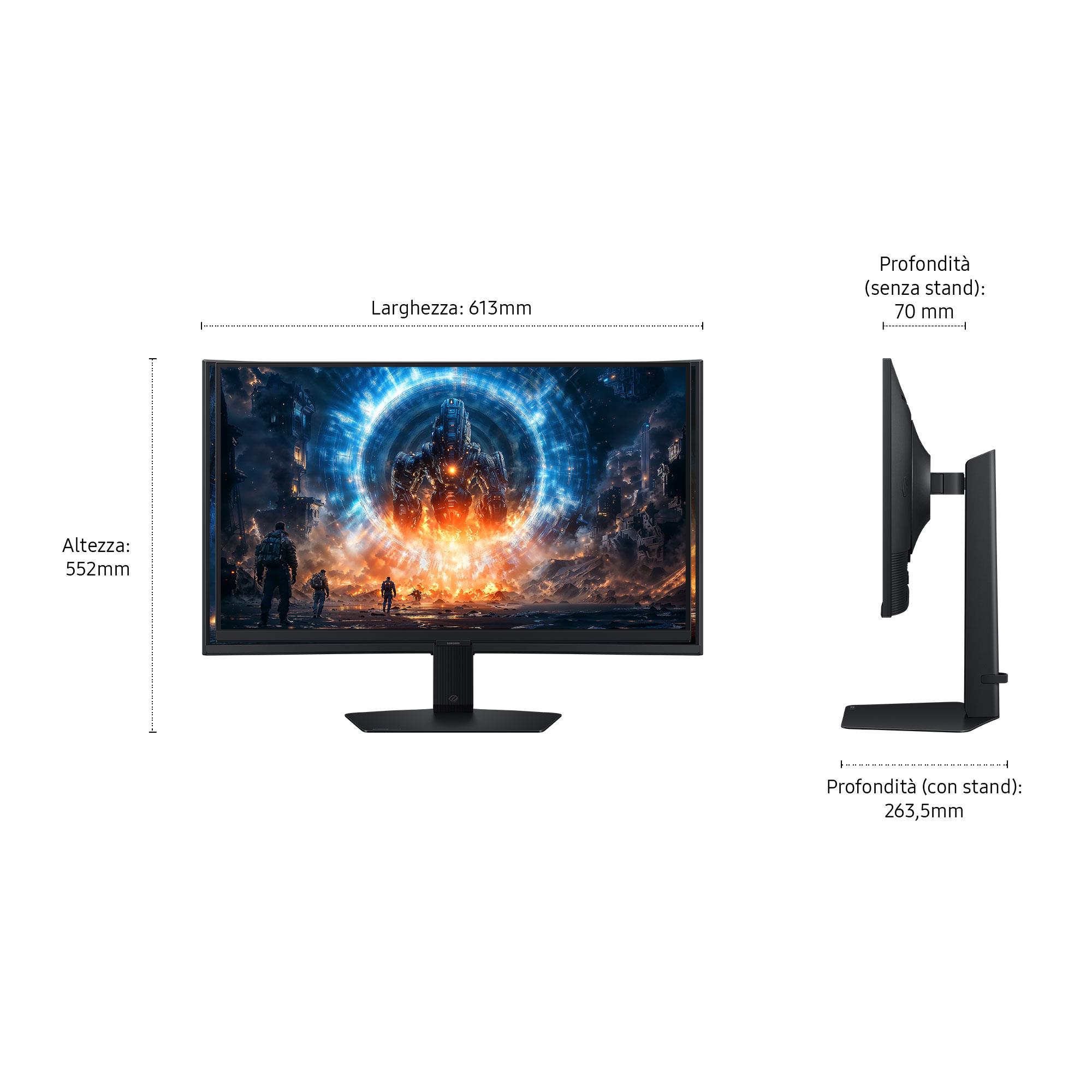 0dd8f355-a798-4cc1-aae2-214c4c95e4ea Monitorius SAMSUNG 27" su 2560 x 1440 pikselių ekranu, šoninis vaizdas